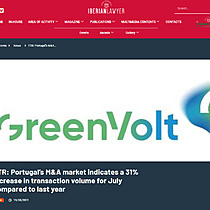 TTR: Portugal’s M&A market indicates a 31% increase in transaction volume for July compared to last year
